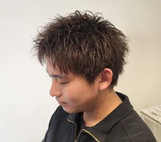 ショート パーマ メンズ 【イケメン風パーマ】 SHOFYのヘアスタイル