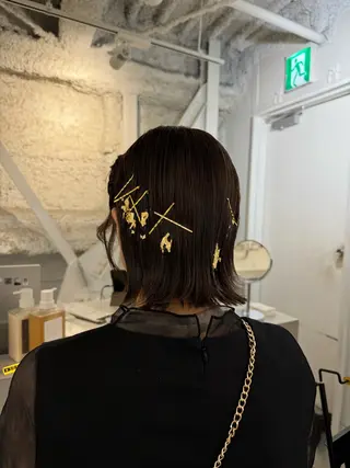 セミロング 新宿/顔周りカット +レイヤー=しずく♩のヘアスタイル