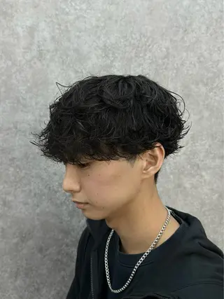 パーマ メンズ センターパート特化 🌹RIO🌹のヘアスタイル
