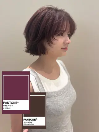 ショート カラー 山村さら💎垢抜け レイヤー/ヘアメイクのヘアスタイル