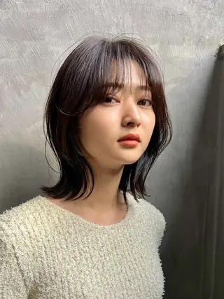 ミディアム フジムラ ヒロタカのヘアスタイル