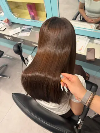 ロング 北新地/縮毛矯正 /あやなのヘアスタイル
