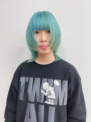ミディアム スギヤマ ショウゴのヘアスタイル