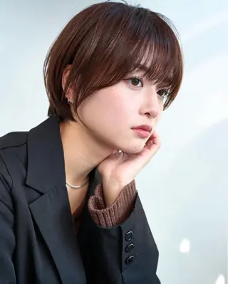 ショート カラー ショート/ボブ/縮毛 原宿🪷Akinaのヘアスタイル