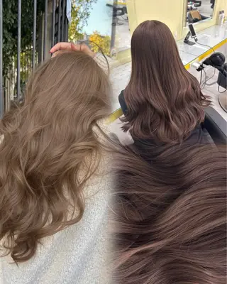 ショート 韓国風ベージュ🤎 赤みなし🌿横浜🤎のヘアスタイル