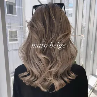 セミロング カラー 💜ハイトーン💛 マジカルかいちゃんのヘアスタイル
