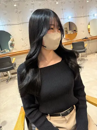 ロング 岡本 太陽☀️のヘアスタイル