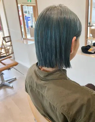 カラー パーマ🌀/縮毛🪡 透明感カラー🧊のヘアスタイル