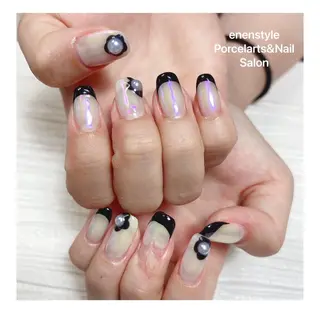 ミディアム ネイル 🐾enen style 🐾のネイルデザイン
