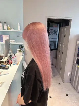 ロング カラー 透明感×似合わせ ピンクヘアsyuyaのヘアスタイル