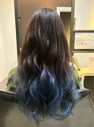 セミロング カラー 大田黒 零生のヘアスタイル