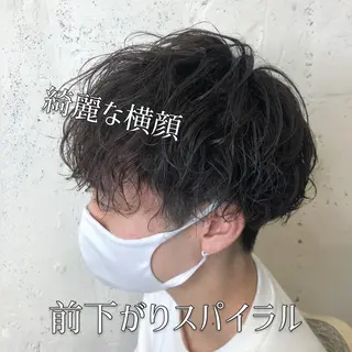 ショート パーマ メンズ 垢抜けレイヤー✂️ RYOTAのヘアスタイル