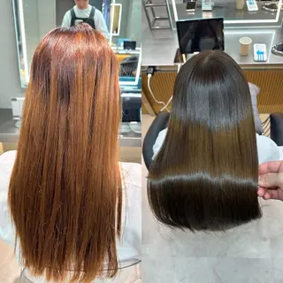ロング カラー パーマ ✨髪質改善特化✨副 店長椎葉信乃介のヘアスタイル
