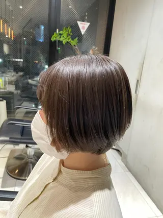 ショート カラー パーマ ヘアアレンジ 艶髪/レイヤーカット 🐣misakiのヘアスタイル