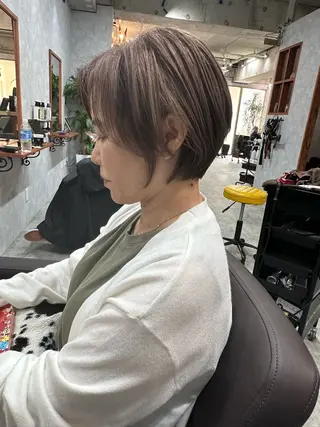 ショート モテ髪/ボブ/ショー ト/アダチフウトのヘアスタイル