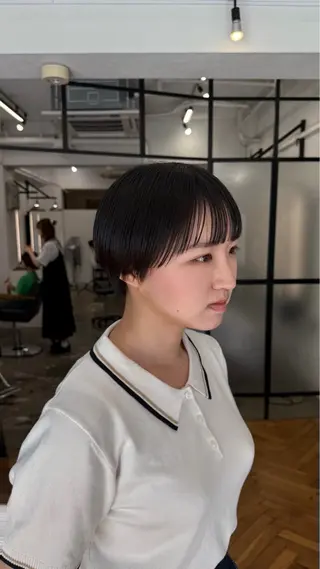 ショート ヒグチ マユのヘアスタイル