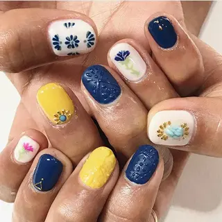 ネイル 渋谷 Jr.ネイリストのネイルデザイン