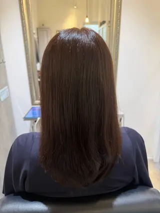 ミディアム カラー こだわり艶カラー ♡chisato♡のヘアスタイル