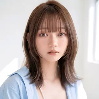 ミディアム 髪質改善/艶カラー /光吉洋平のヘアスタイル