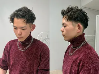 パーマ メンズ piLLon/ RYUKAのヘアスタイル