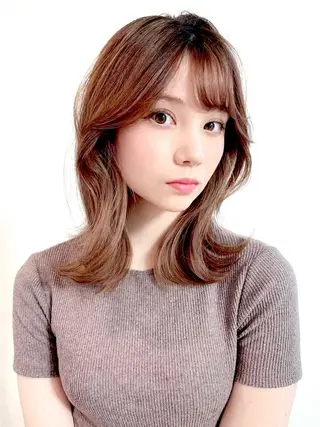 ミディアム ❕カットカラーモデル 様募集中❕nanaのヘアスタイル