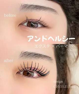 マツエク・マツパ UMI SALON ʚ🎀ɞ⋆のマツエク・マツパデザイン