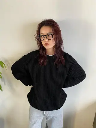 セミロング カラー ムナカタ アカリのヘアスタイル