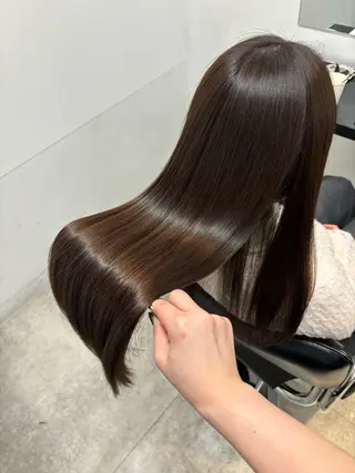 ロング 髪質改善♡ 保坂汐音のヘアスタイル