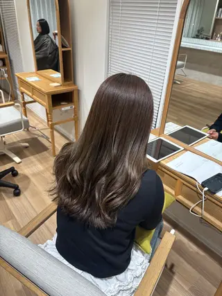 ロング カラー RINNO🌷透明感 カラー/髪質改善のヘアスタイル