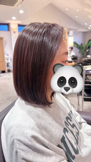 ミディアム 横山 美由紀のヘアスタイル