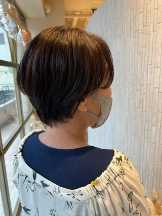 ショート カラー Uo/透明感カラー /髪質改善のヘアスタイル