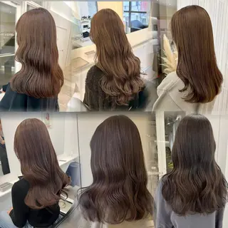 ロング カラー ParveMix 岡本えりかのヘアスタイル
