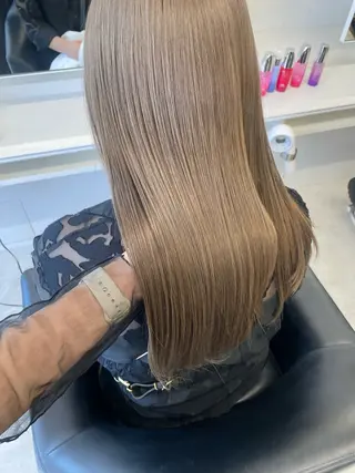 ロング カラー NANO/ ブリーチ×レイヤーのヘアスタイル