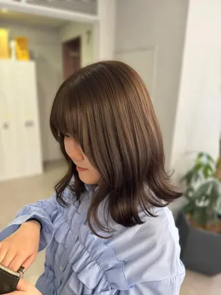 ショート カラー ヘアアレンジ 暖色系/透明感 治野心のヘアスタイル