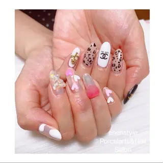 ミディアム ネイル 🐾enen style 🐾のネイルデザイン