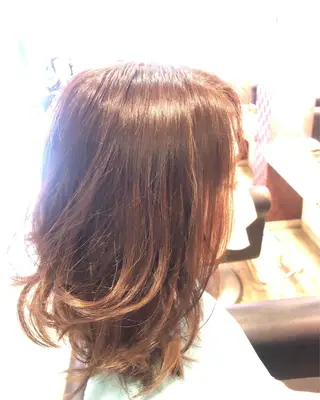ミディアム カラー 織田 英之のヘアスタイル
