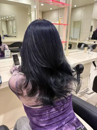 セミロング カラー ヘアアレンジ 💟RINNA 艶カラー💟のヘアスタイル