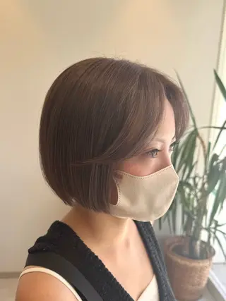 ショート カラー 𝘀𝗮𝗲 ⑅*/ 艶髪/ショートボブのヘアスタイル