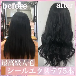 ロング カラー パーマ ヘアアレンジ 八巻 晴香のヘアスタイル