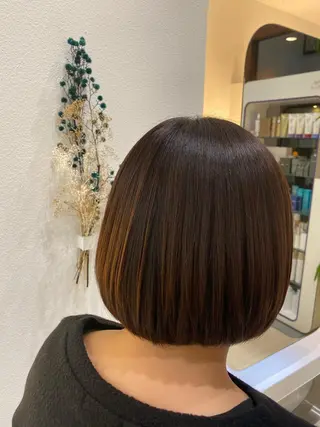 ミディアム 京都河原町/艶髪/ 西田晴香のヘアスタイル