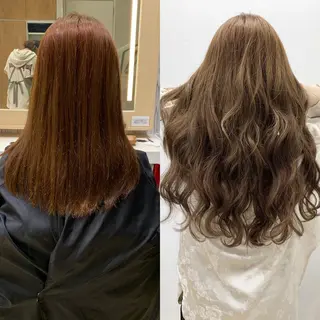 ロング カラー ヘアアレンジ TATSUYA アートディレクターのヘアスタイル