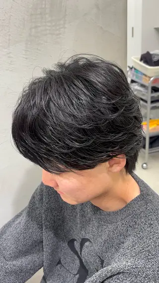 ショート パーマ メンズ 名古屋メンズパーマ /松井生のヘアスタイル