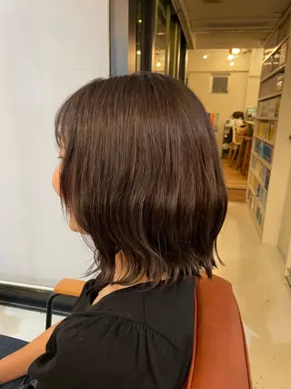 ミディアム カラー 暖色/似合わせカラー 🦩岡本早苗のヘアスタイル