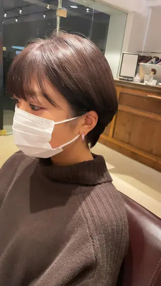 ショート minatsu 東京の技術を京都でのヘアスタイル