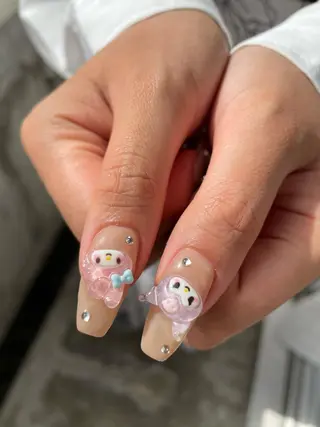 ロング カラー ネイル tetty nailsalonのネイルデザイン