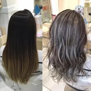 セミロング カラー AVANCE 長尾 尚悟のヘアスタイル