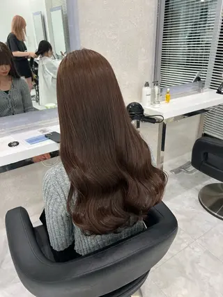 ロング カラー ヘアアレンジ 💓色落ちまで綺麗な 垢抜けカラー💓のヘアスタイル
