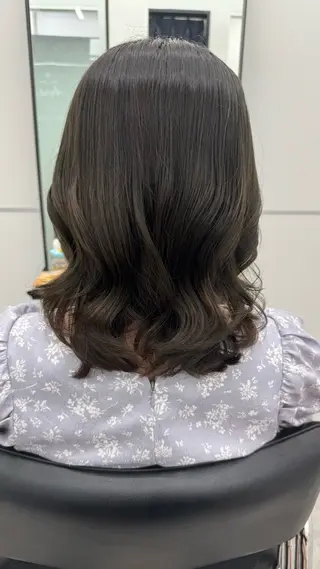 ミディアム パーマ デジタルパーマ🫧 韓国風ヘア🫧サクラのヘアスタイル