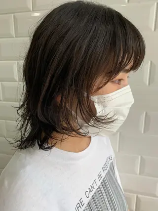 ミディアム パーマ appiis 柳田葵　横浜のヘアスタイル