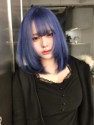 ミディアム カラー 福岡似合わせレイヤー /ウルフ/ハイトーンのヘアスタイル
